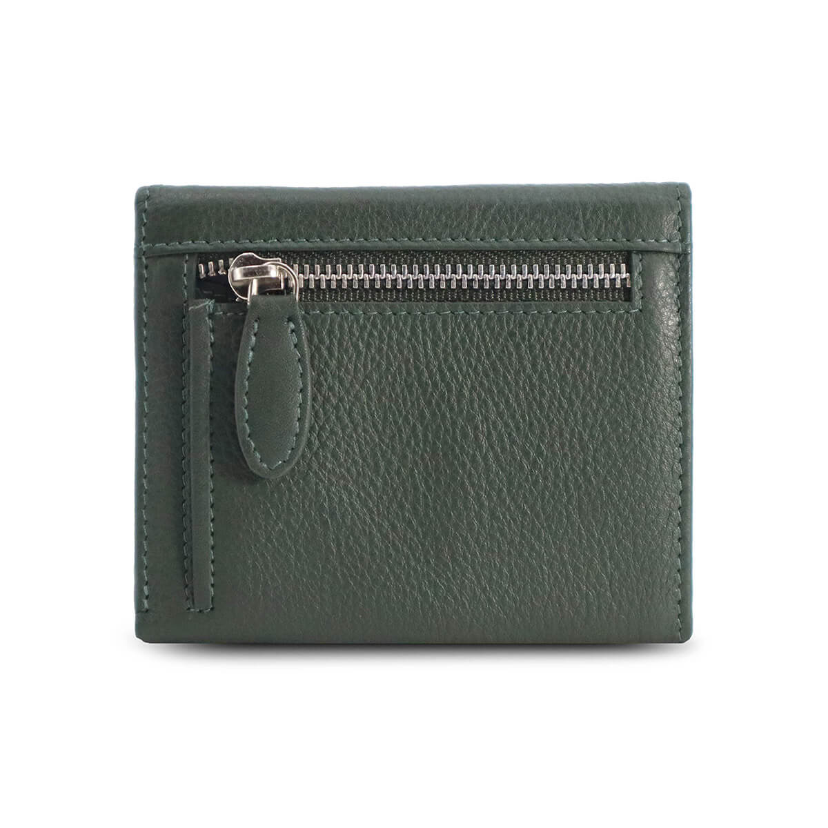 Handcrafted Card Wallet Dark Moss Green
