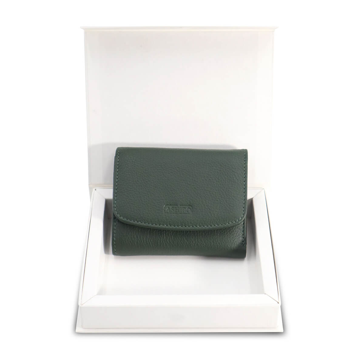 Handcrafted Card Wallet Dark Moss Green
