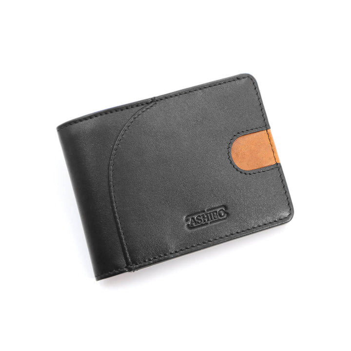The Bifold Wallets Black Tan