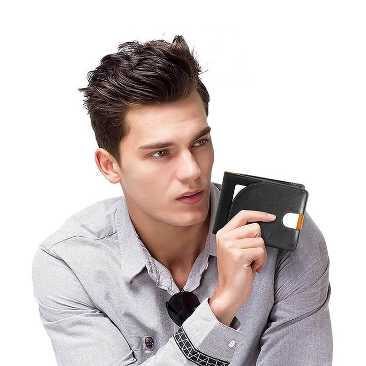 The Bifold Wallets Black Tan