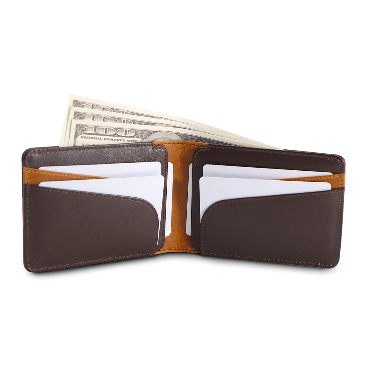 The Bifold Wallets Brown Tan