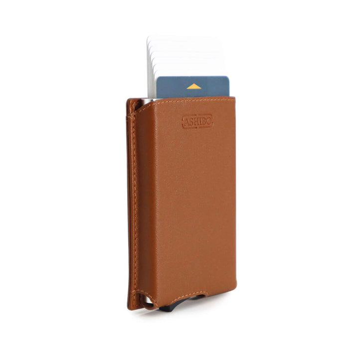 Metal Card Case Tan