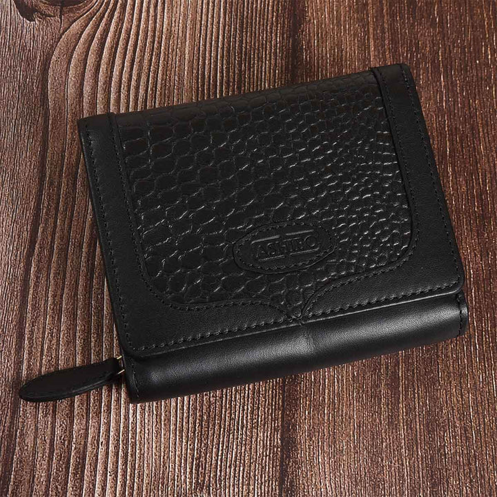 Croco Clutch Wallet Black