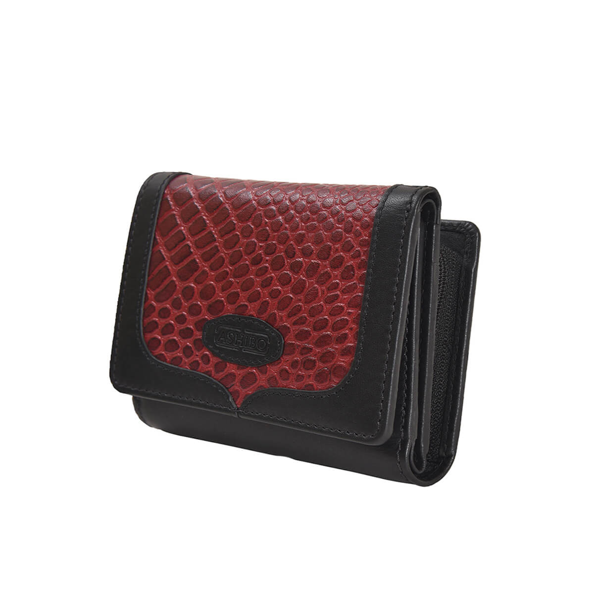 Croco Clutch Wallet Burgundy