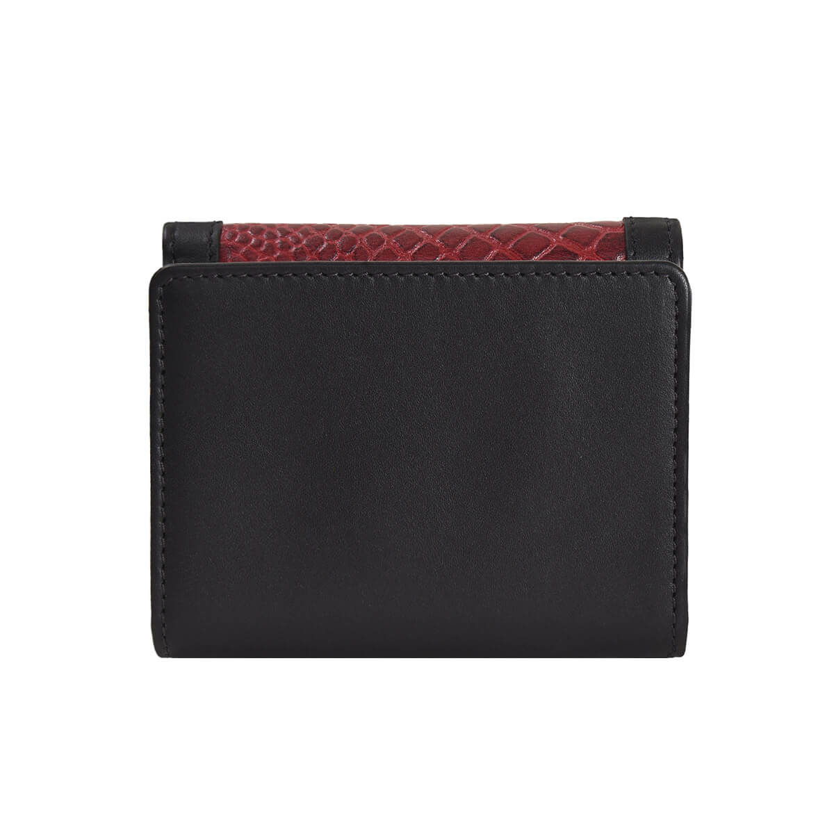 Croco Clutch Wallet Burgundy