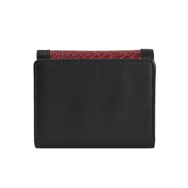 Croco Clutch Wallet Burgundy