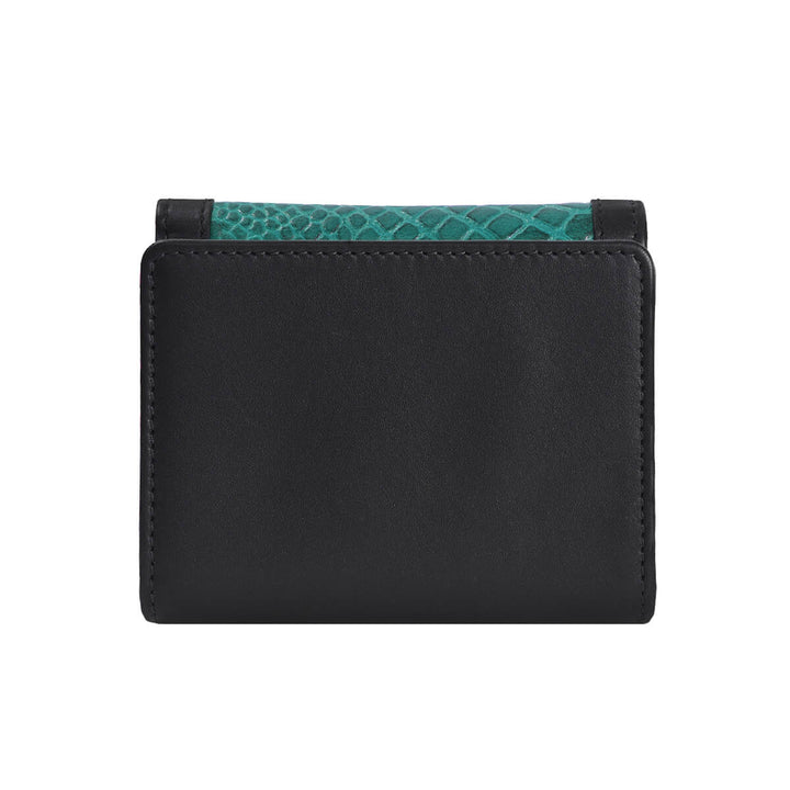 Croco Clutch Wallet Green