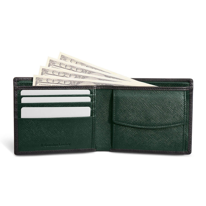 The Bifold Wallets Black Green